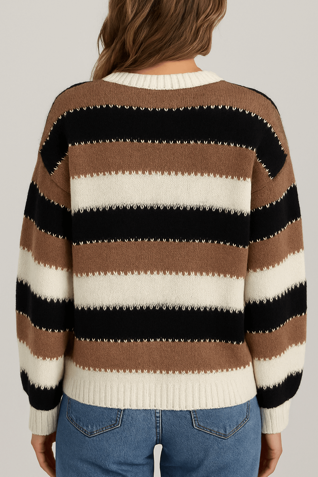 Laurel | Women's Striped Knitted Sweater – Cozy & Chic for Fall/Winter