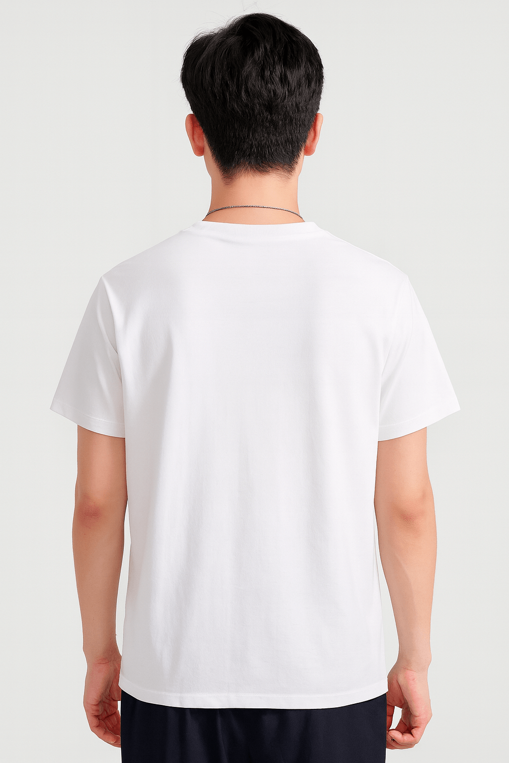 Wesley | Artistic Blossom Wave Tee - Men's T-Shirt - Light Elastic Fabric - All-Season Wear