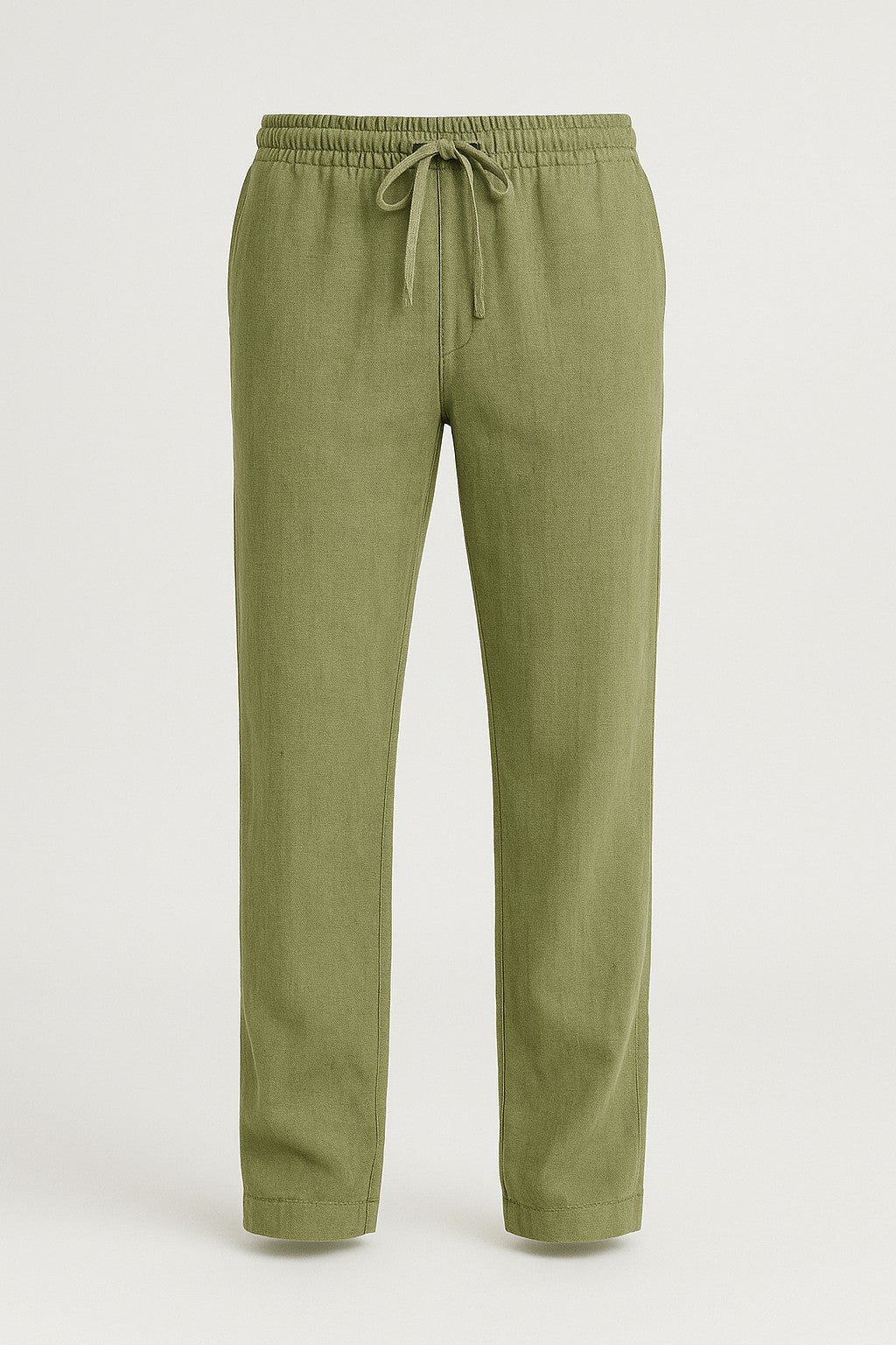 Alfie | Men’s Wide-Leg Trousers – Breathable Linen – Relaxed Fit – Drawstring Waist – Full Length