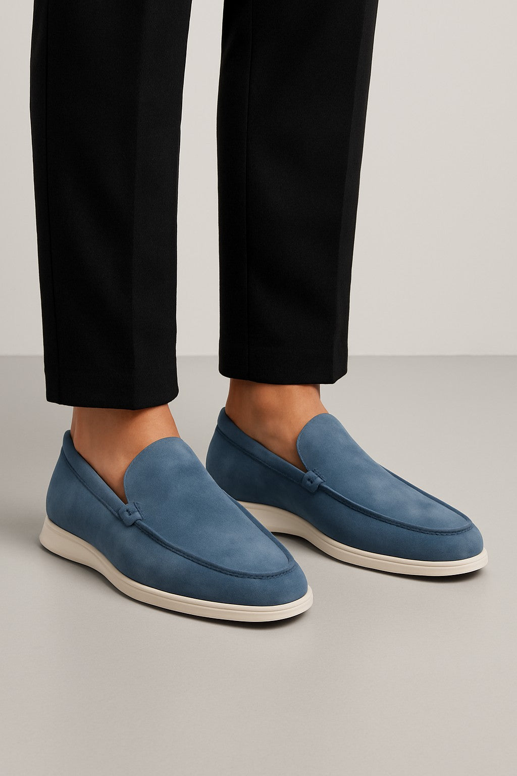 Arthur | Men’s Suede Loafers - Classic Slip-On - Minimalist Look