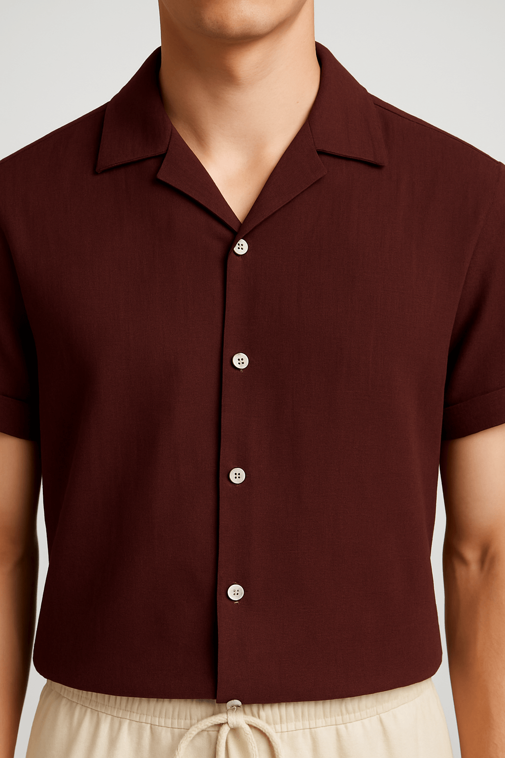 Aldo | Men’s Linen Summer Outfit – Short-Sleeve Shirt & Drawstring Pants Set