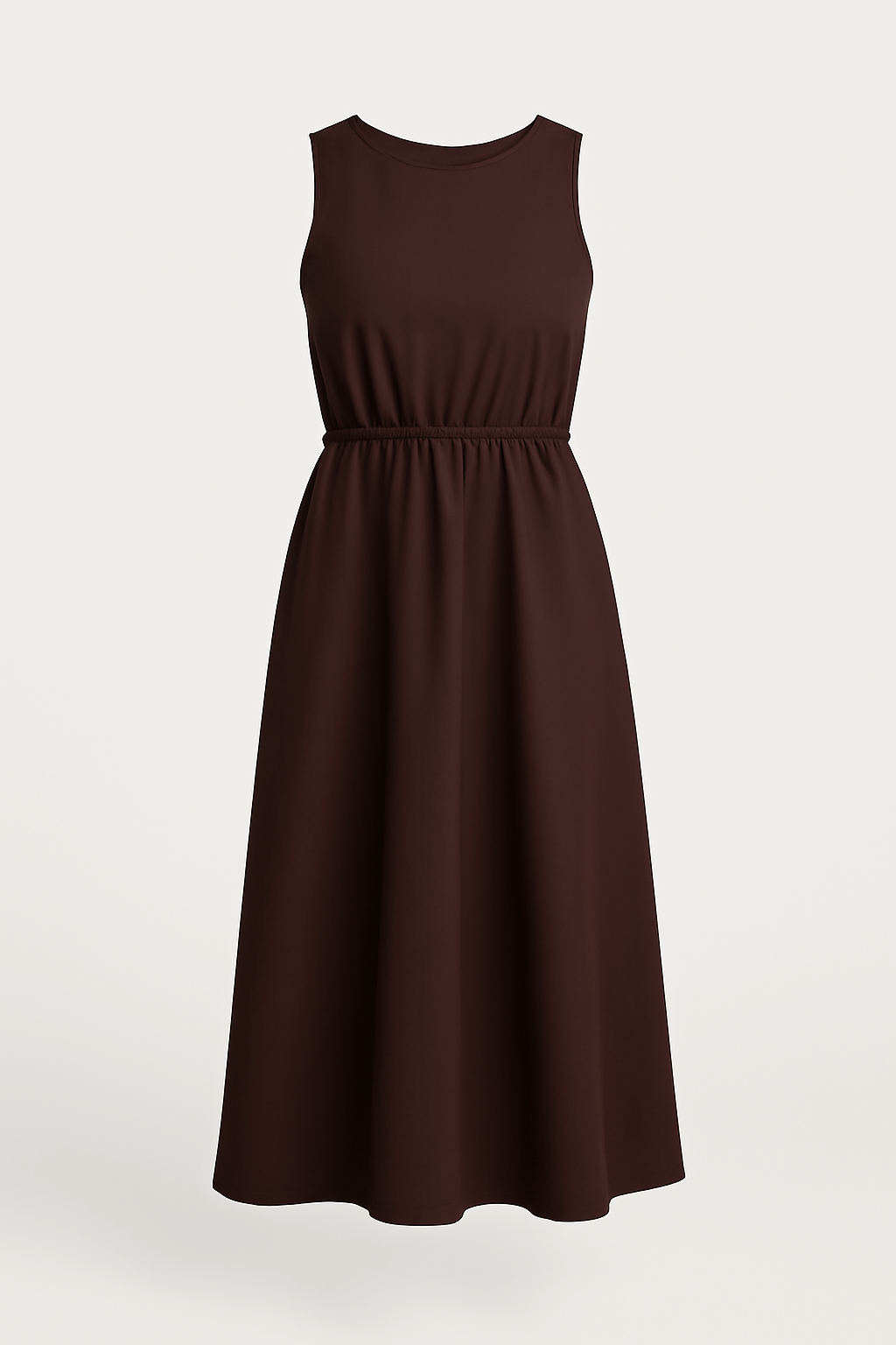 Ada | Sleeveless Cotton Maxi Dress - Square Neckline