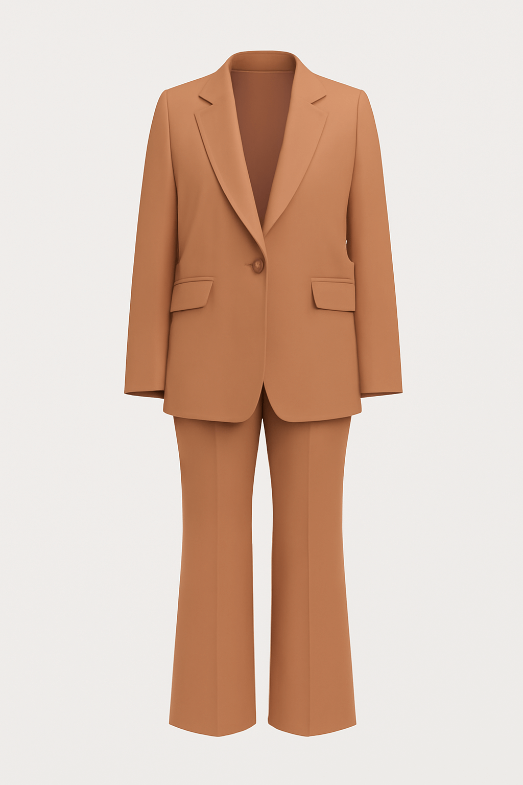 Flora | Women’s Blazer and Trouser Set – Tailored Fit – High Waist – Wide Leg – Formal Wear