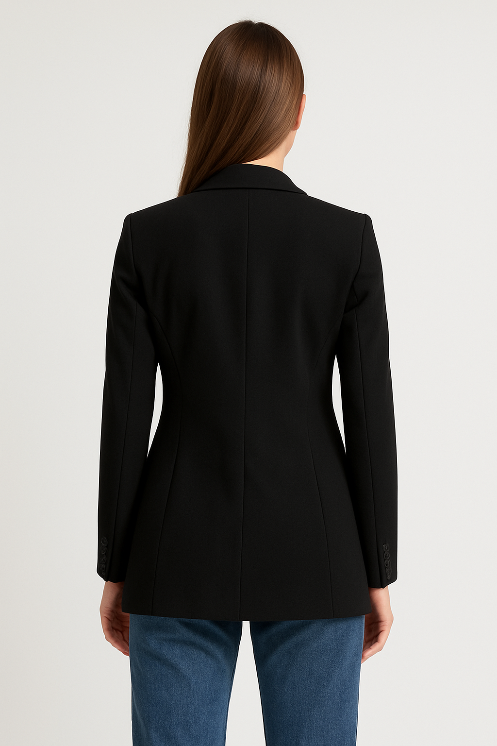Penny | Women’s Blazer – Tailored Fit – Longline Cut – Notched Lapel – Formal Smart Style