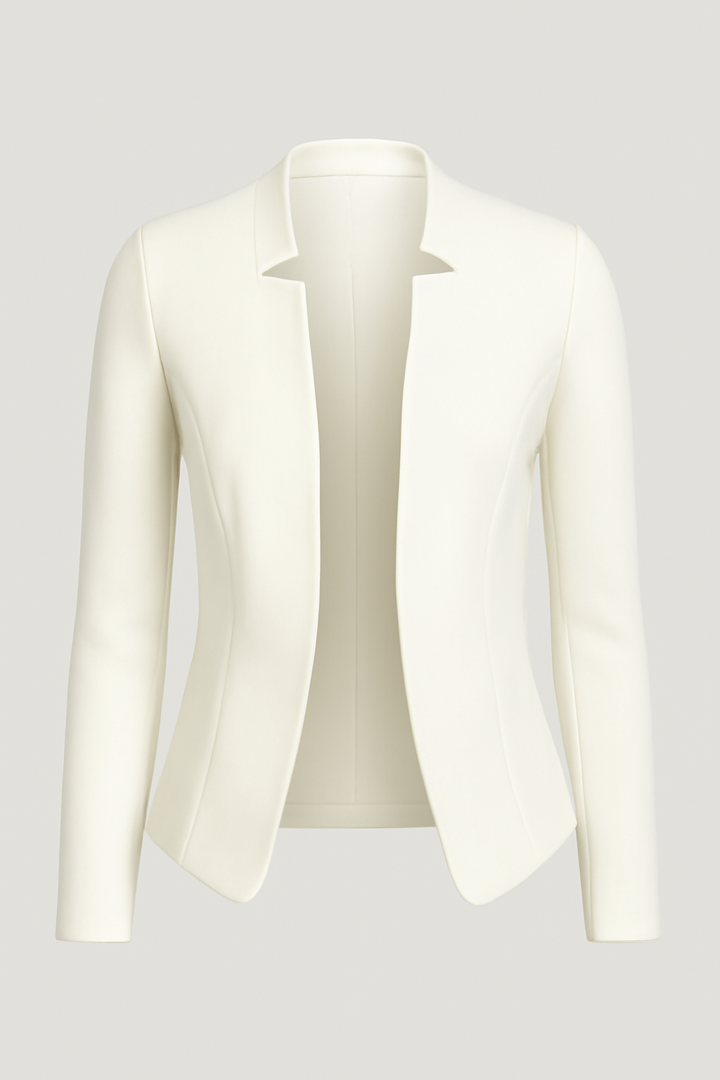 Anora | Women’s Blazer – Tailored Fit – Open Front – Padded Shoulders – Long Sleeve