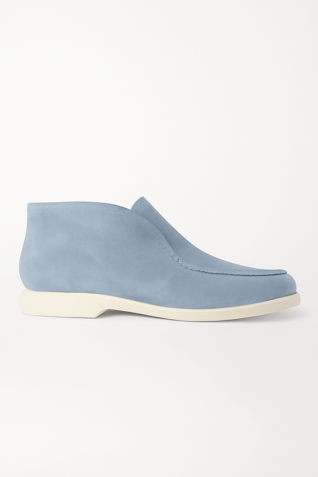 Tobias | Men’s High Suede Loafers - Full Leather Insole - Precise Stitch Detailing