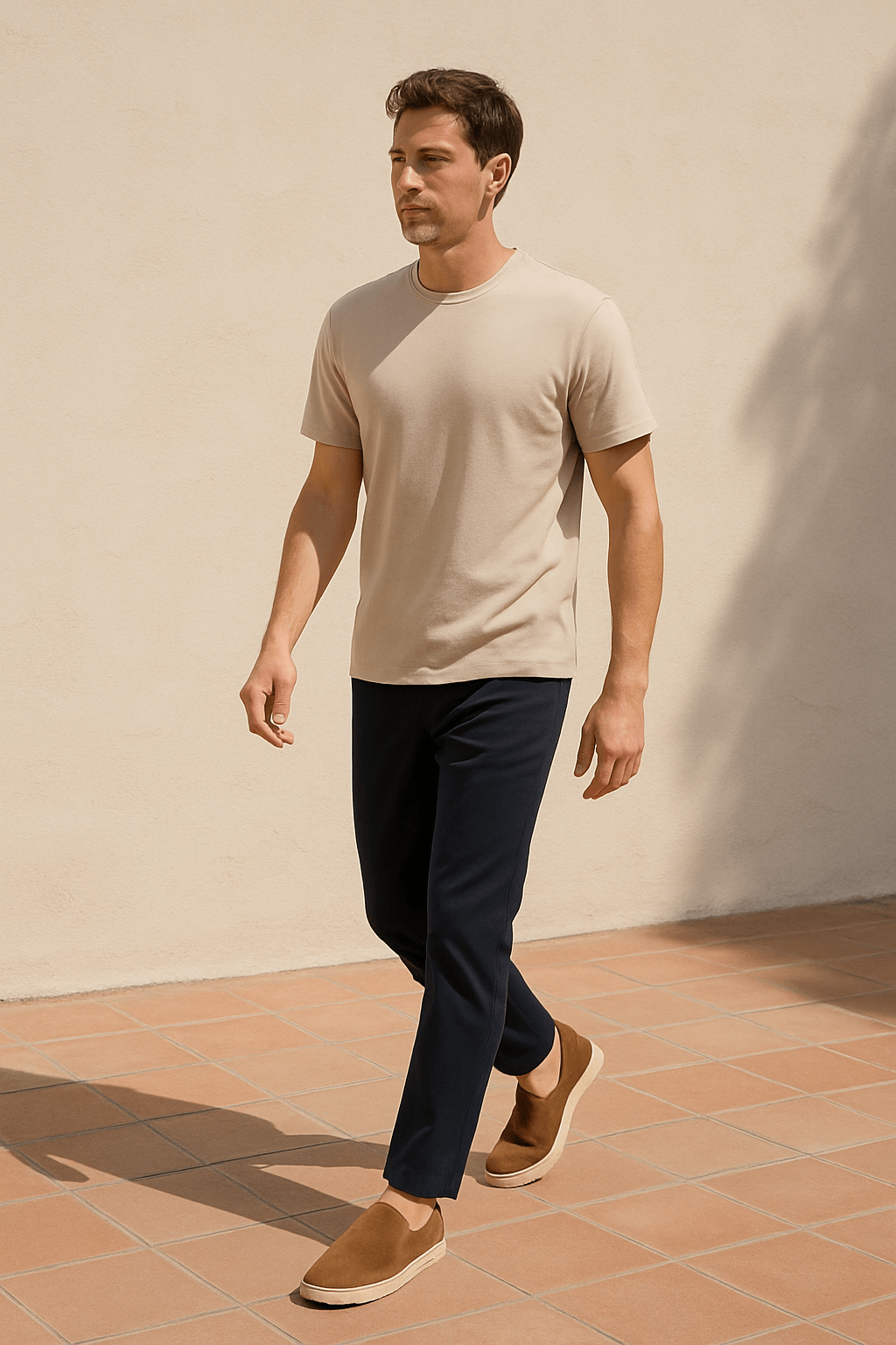 Austin | Men’s Suede Slip-On City Shoes - Cushioned Insole - Rubber Sole