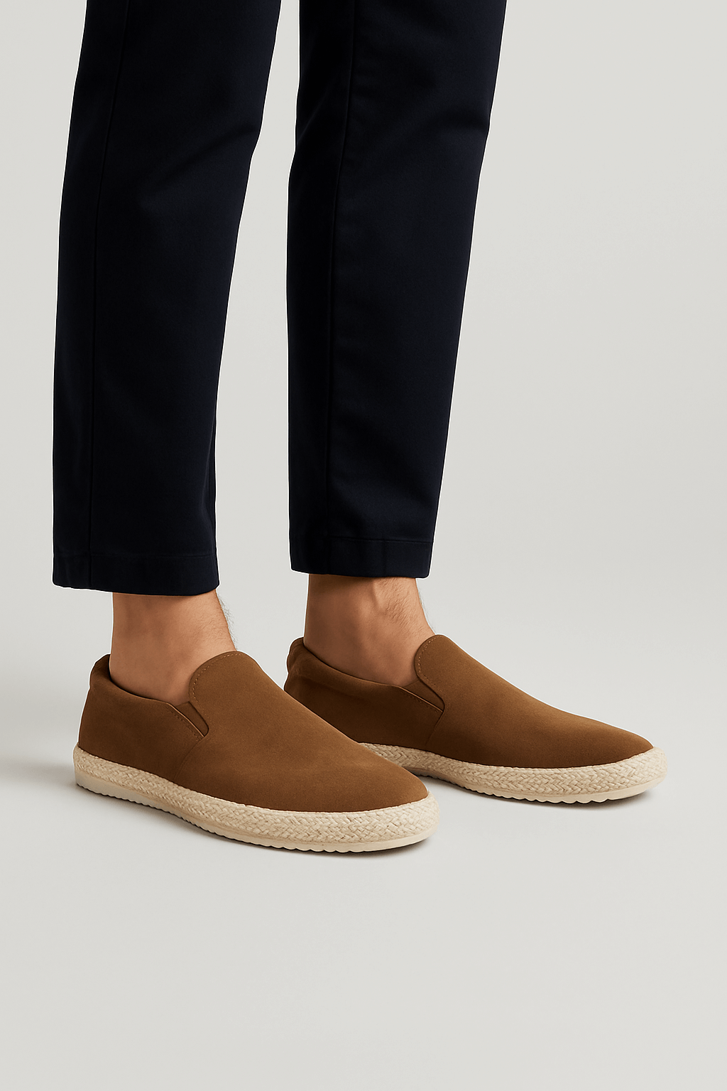 Austin | Men’s Suede Slip-On City Shoes - Cushioned Insole - Rubber Sole