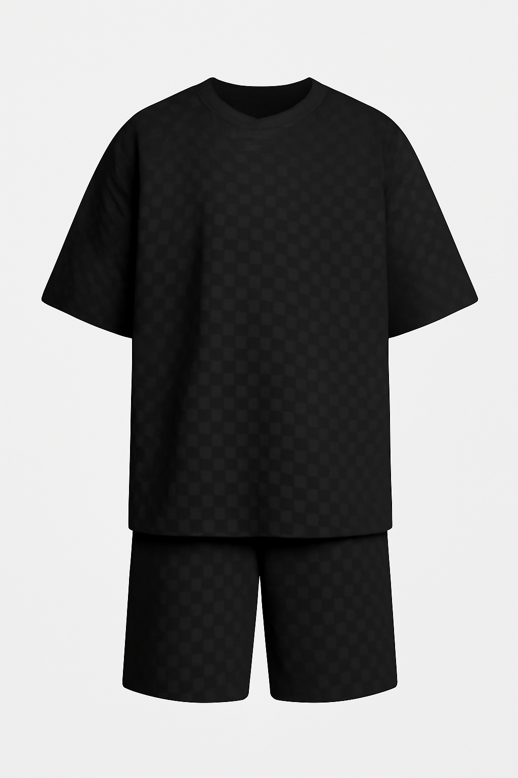 Lewis | Men's Casual Jacquard Knit Set – Loose Fit Shirt & Relaxed Shorts – Soft & Comfortable for Spring/Summer
