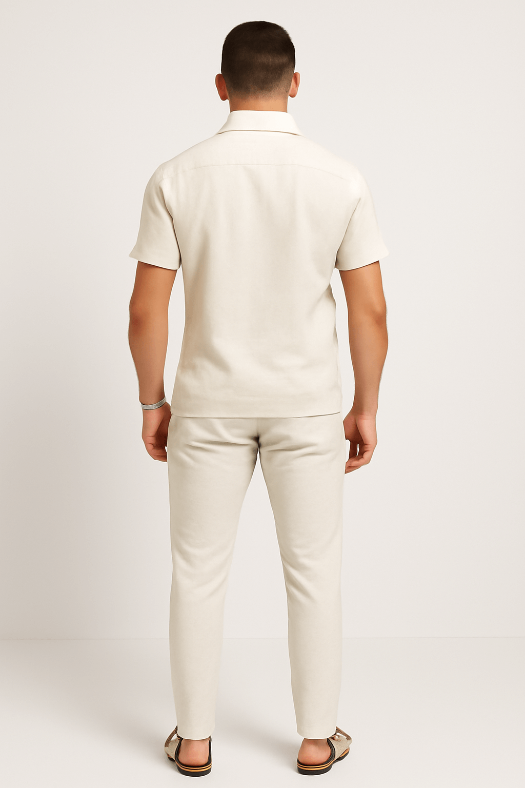 Xander | Men's Lightweight Cotton Casual Shirt and Trousers Set – Relaxed Fit – Short Sleeve, Breathable & Versatile