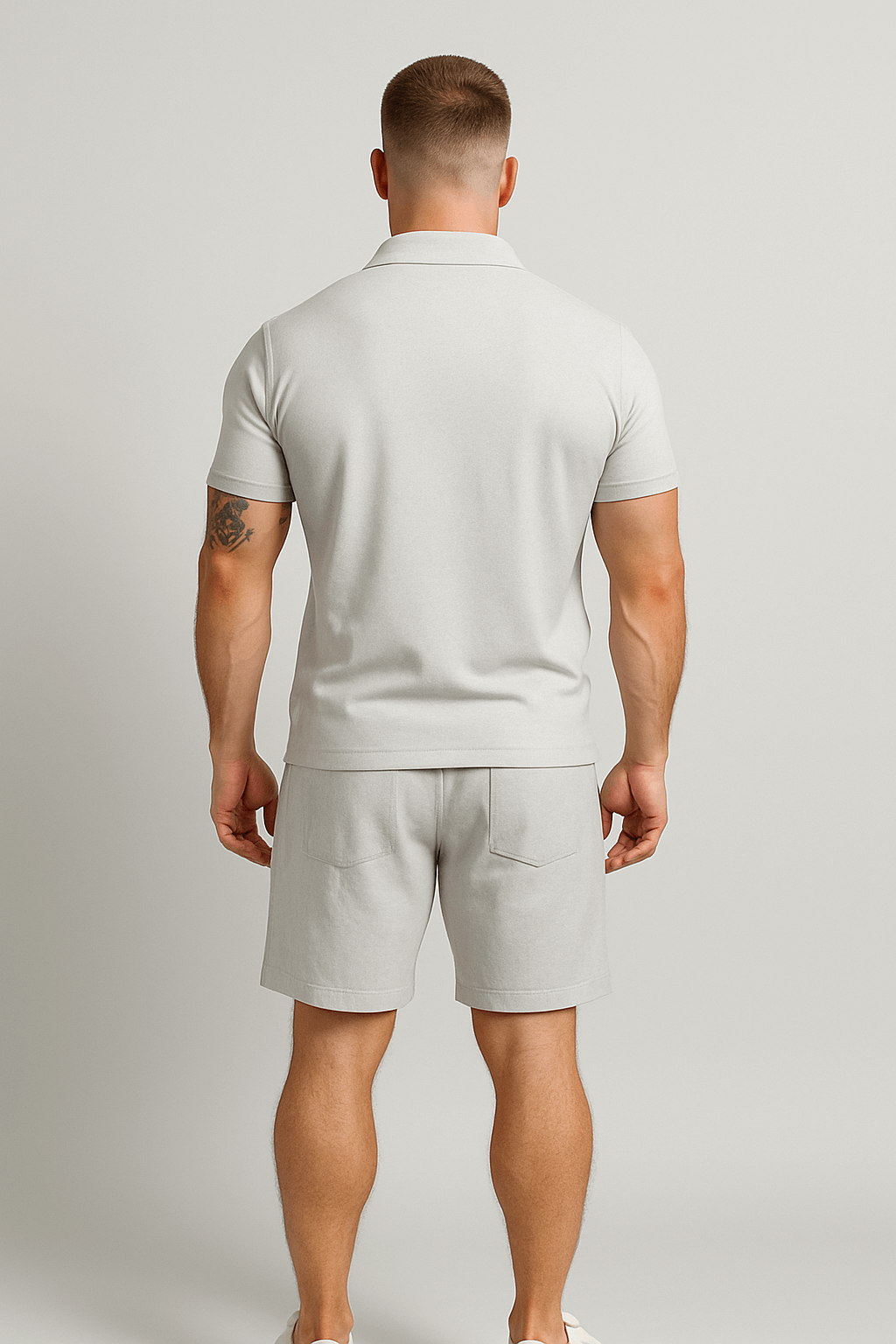 Harrison | Men’s Polo Shirt – Classic Fit – Cotton Blend – Short Sleeve – Zip Collar