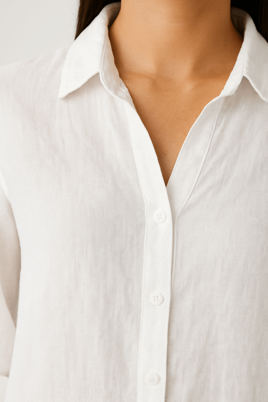 Camelia | Women's Linen Button-Up Shirt – Relaxed Fit – Long Sleeve & Adjustable Cuffs