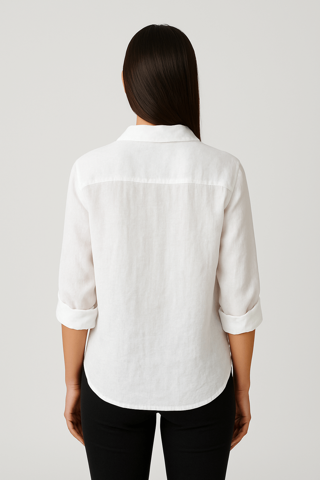 Camelia | Women's Linen Button-Up Shirt – Relaxed Fit – Long Sleeve & Adjustable Cuffs