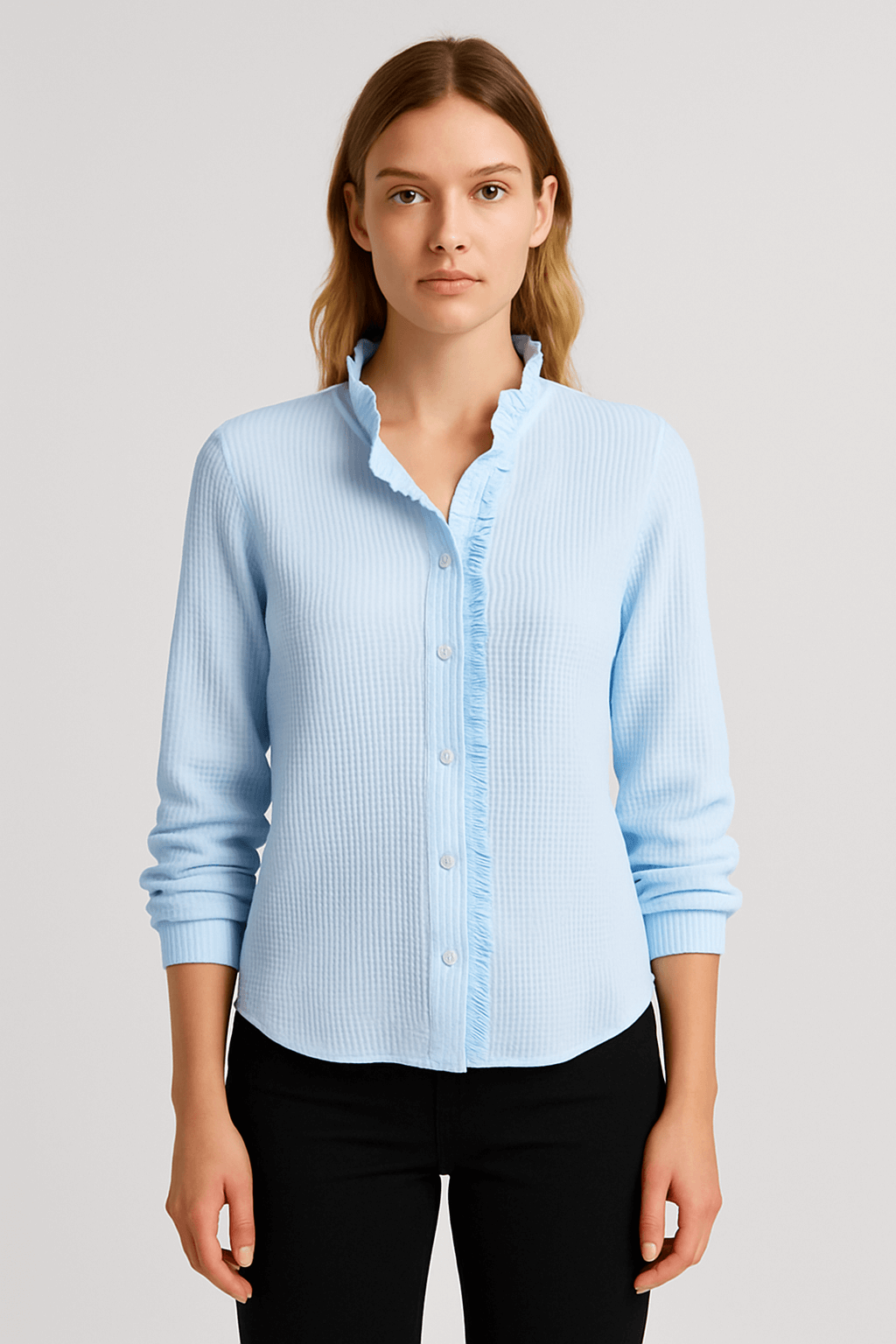 Beatrice | Women's Long Sleeve Striped Blouse – Elegant Design for Office & Casual Wear