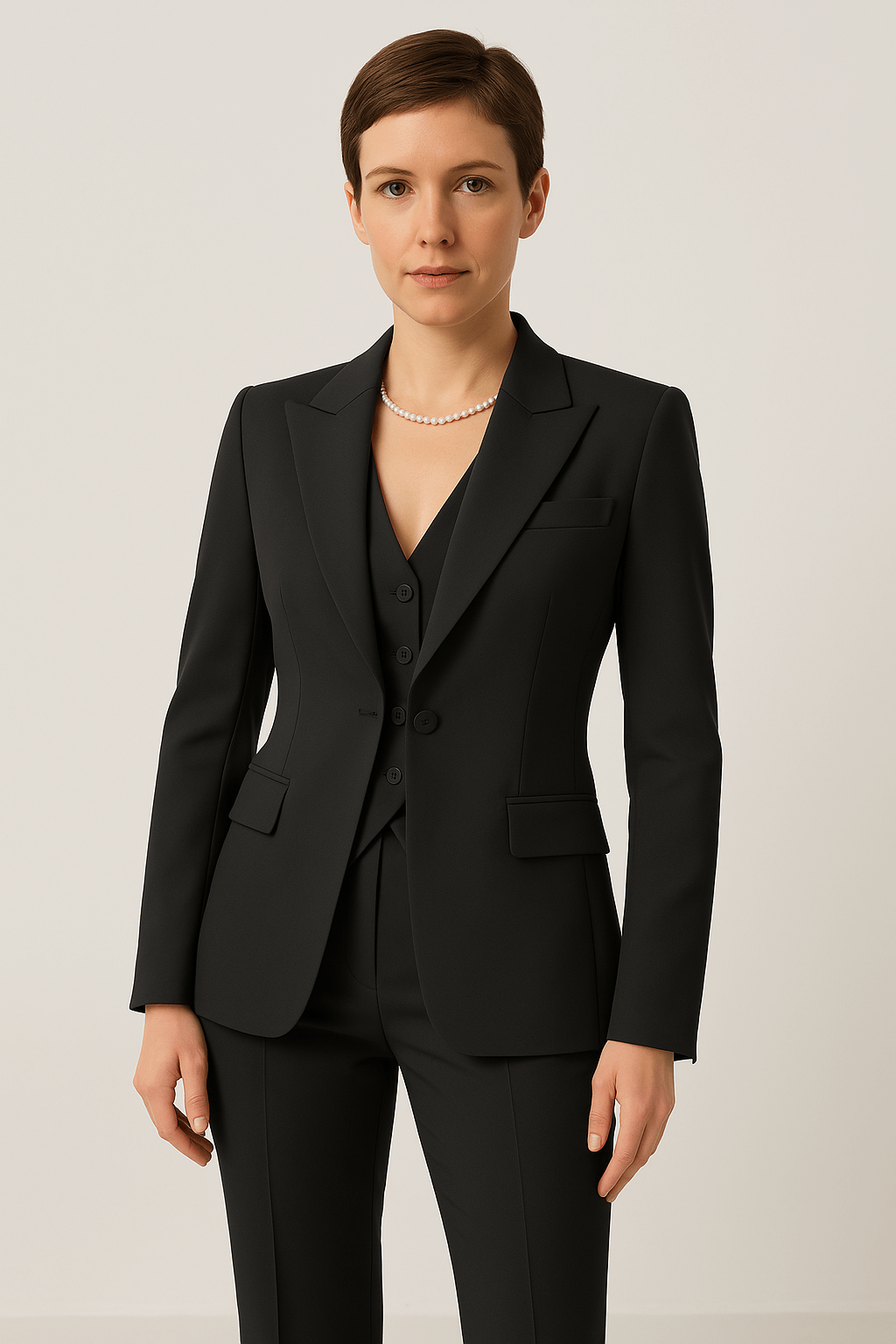 Grace | Women's 3-Piece Suit Set – Elegant Blazer, Vest & Trousers for All-Season Wear
