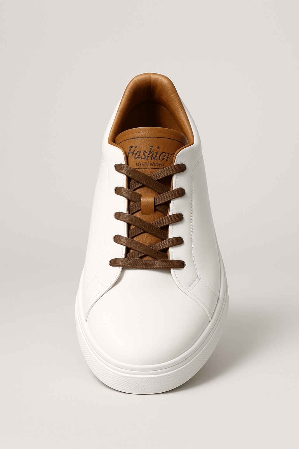 Theo | Men’s Leather Sneakers - Timeless Classic Style - Cushioned Sole - Lace-Up Design