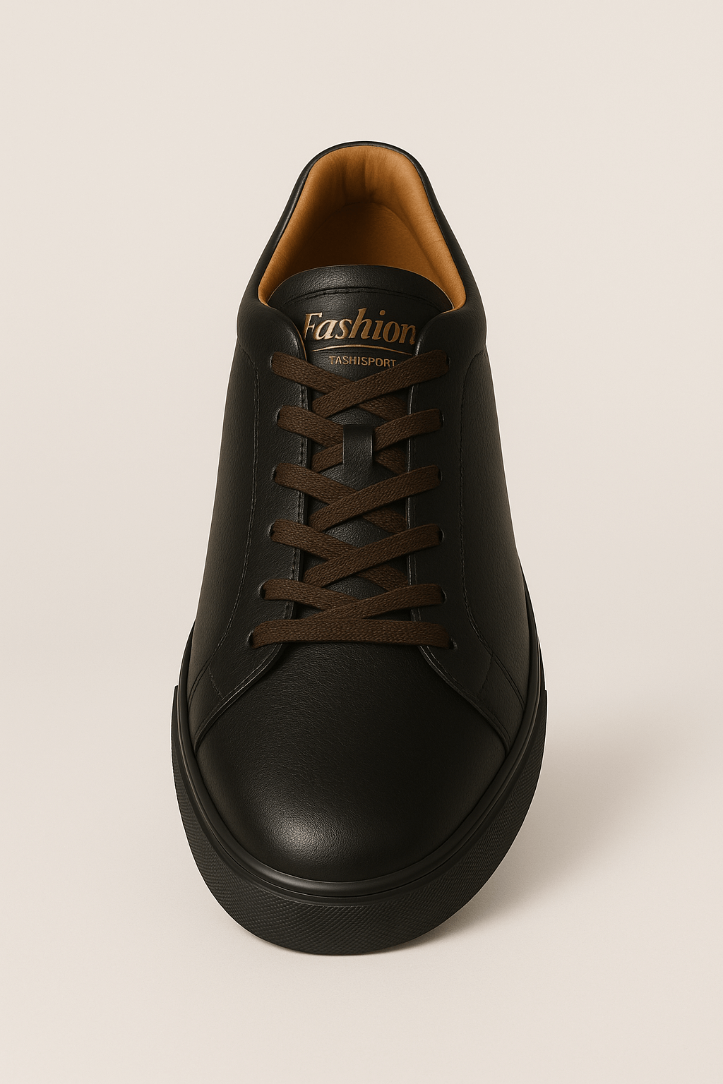 Theo | Men’s Leather Sneakers - Timeless Classic Style - Cushioned Sole - Lace-Up Design