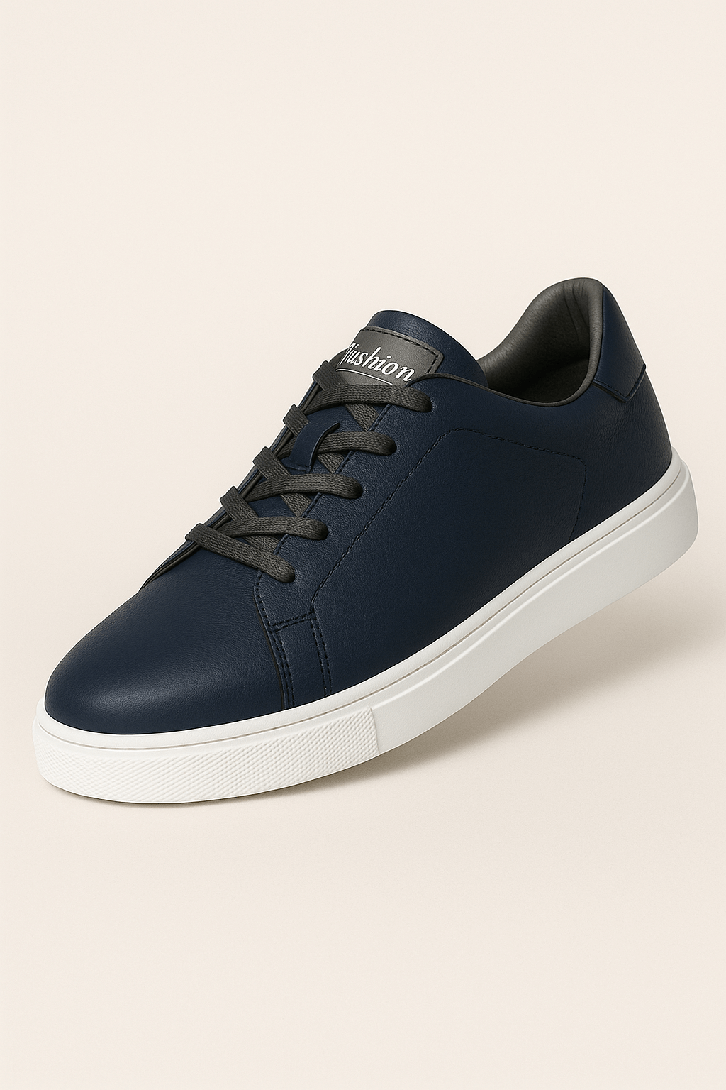 Theo | Men’s Leather Sneakers - Timeless Classic Style - Cushioned Sole - Lace-Up Design