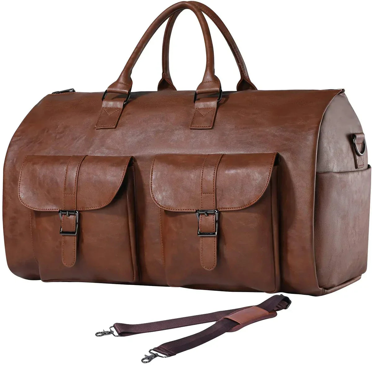 Stoneburry | Spacious leather duffel bag