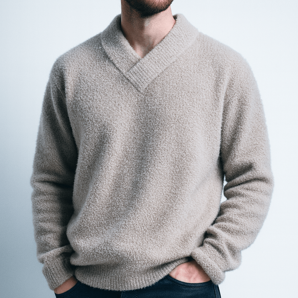 Stoneburry | Casual sweater with cozy V-neck