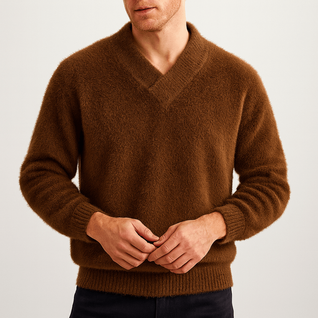 Stoneburry | Casual sweater with cozy V-neck