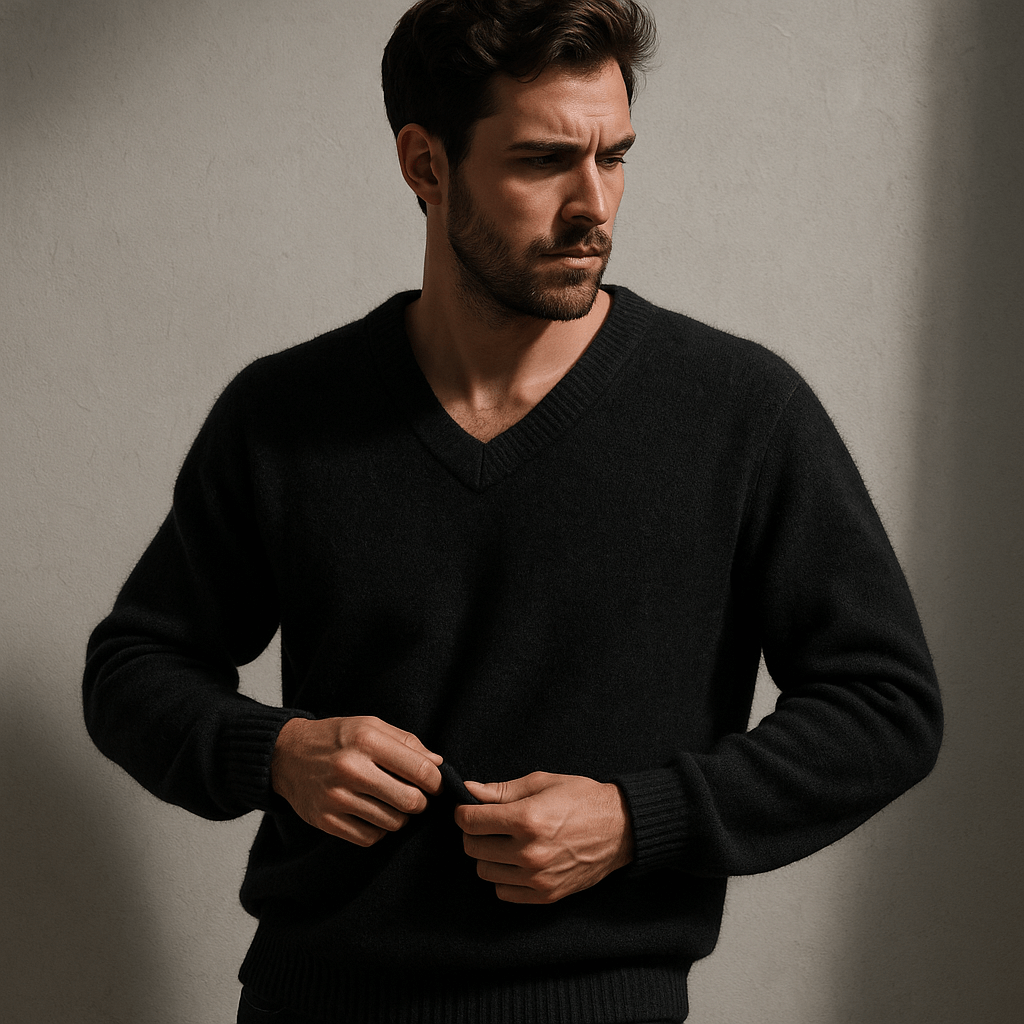 Stoneburry | Casual sweater with cozy V-neck