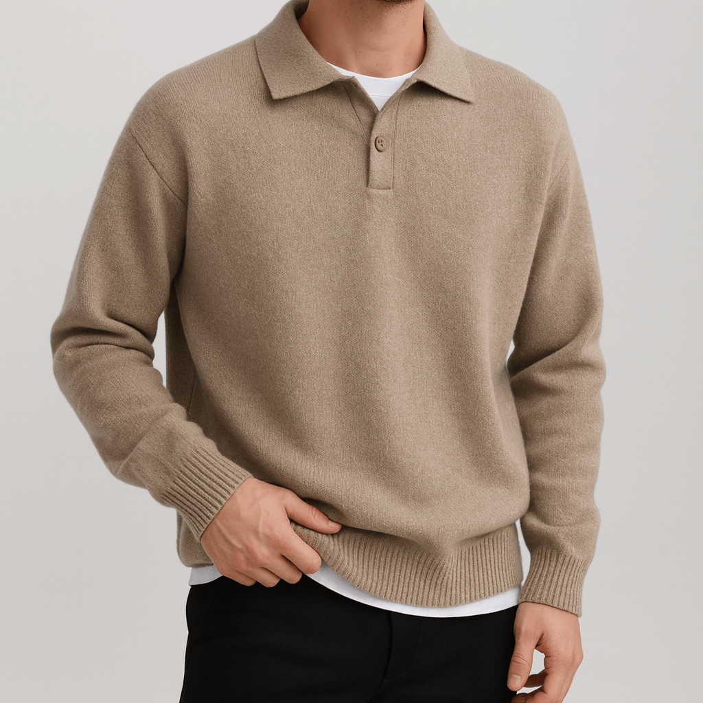 Stoneburry | Soft wool blend half zip sweater