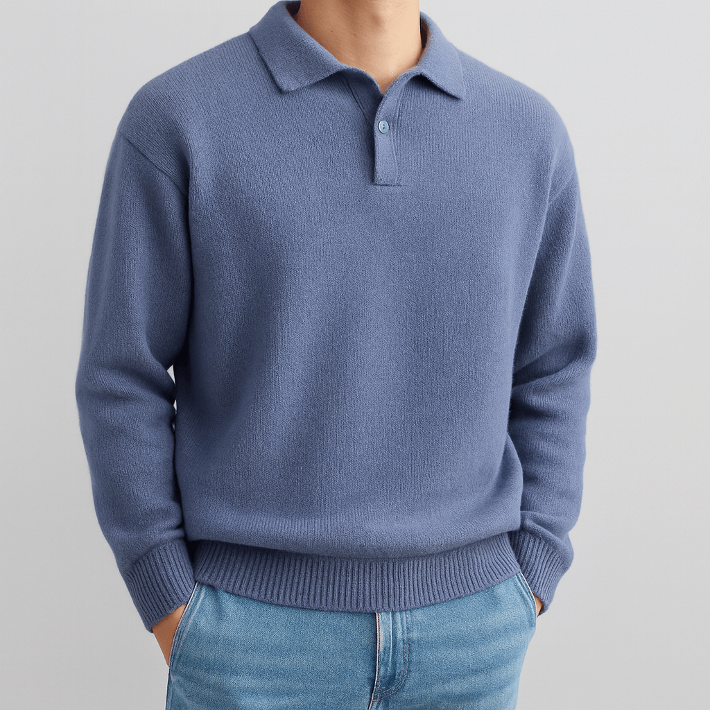 Stoneburry | Soft wool blend half zip sweater