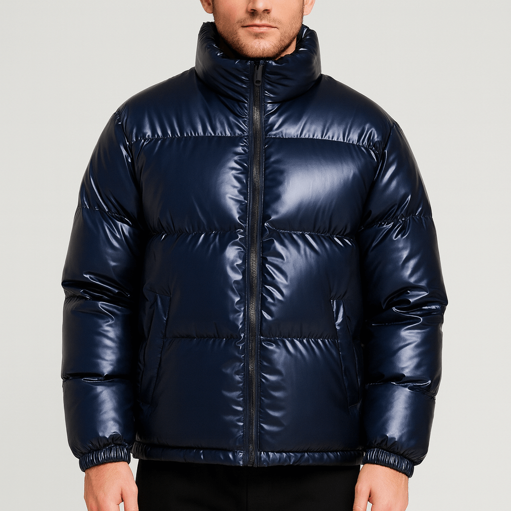 Stoneburry | Glossy down jacket with stand collar