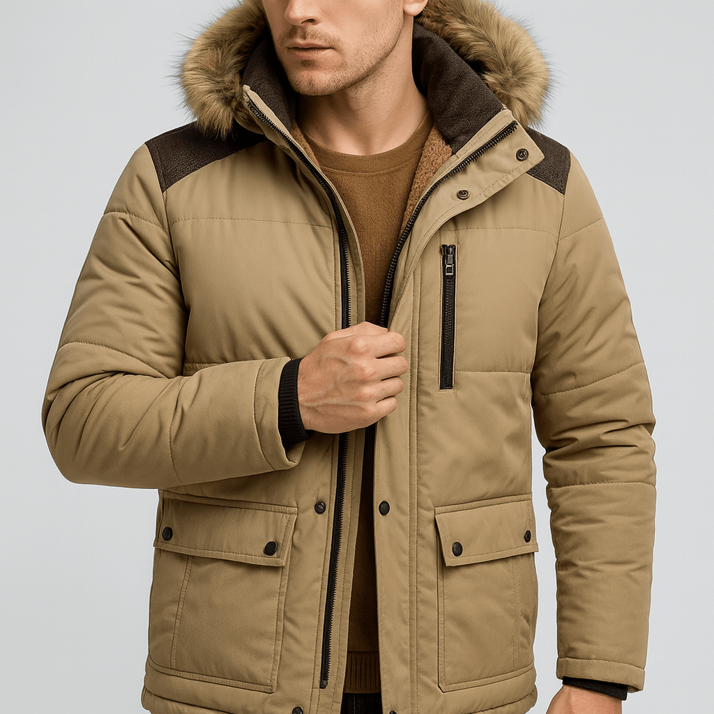 Stoneburry | Detachable hood winter parka