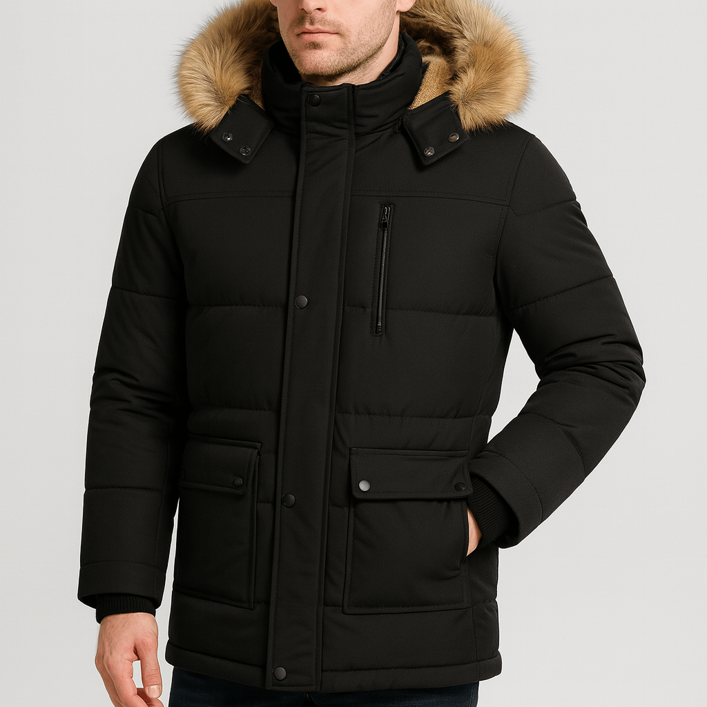 Stoneburry | Detachable hood winter parka