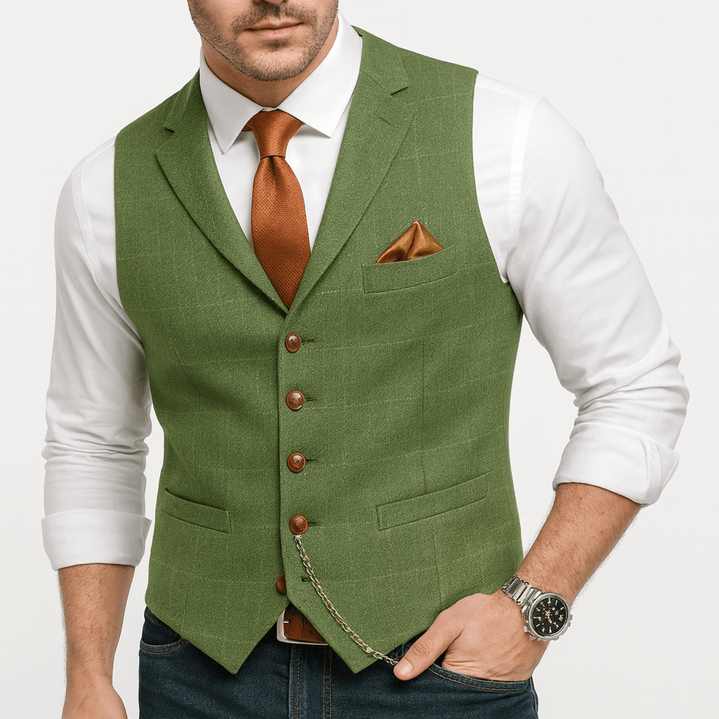 Stoneburry | Classic v-neck polyester vest