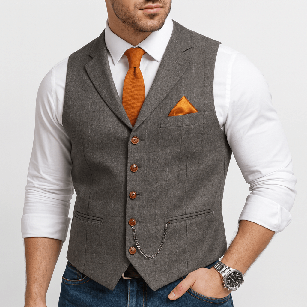 Stoneburry | Classic v-neck polyester vest