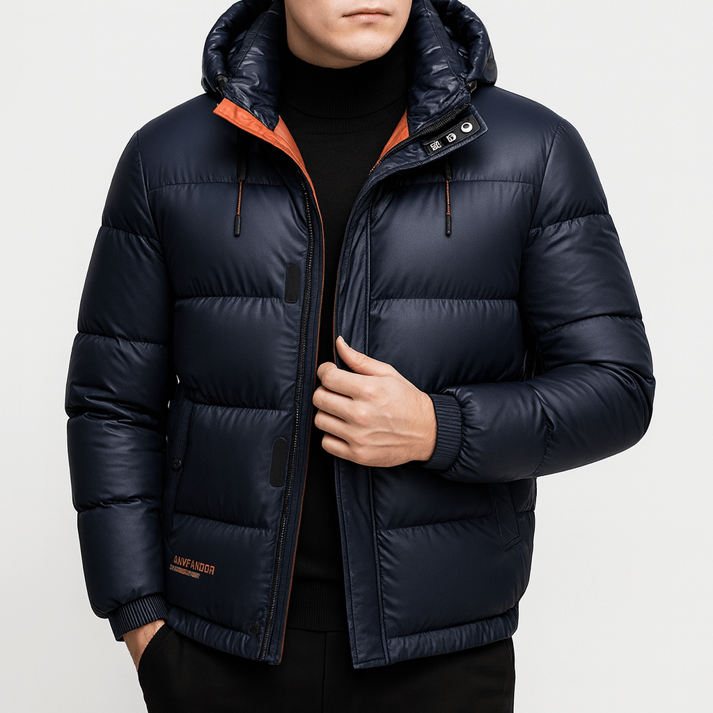 Stoneburry | Classic down jacket with removable hood