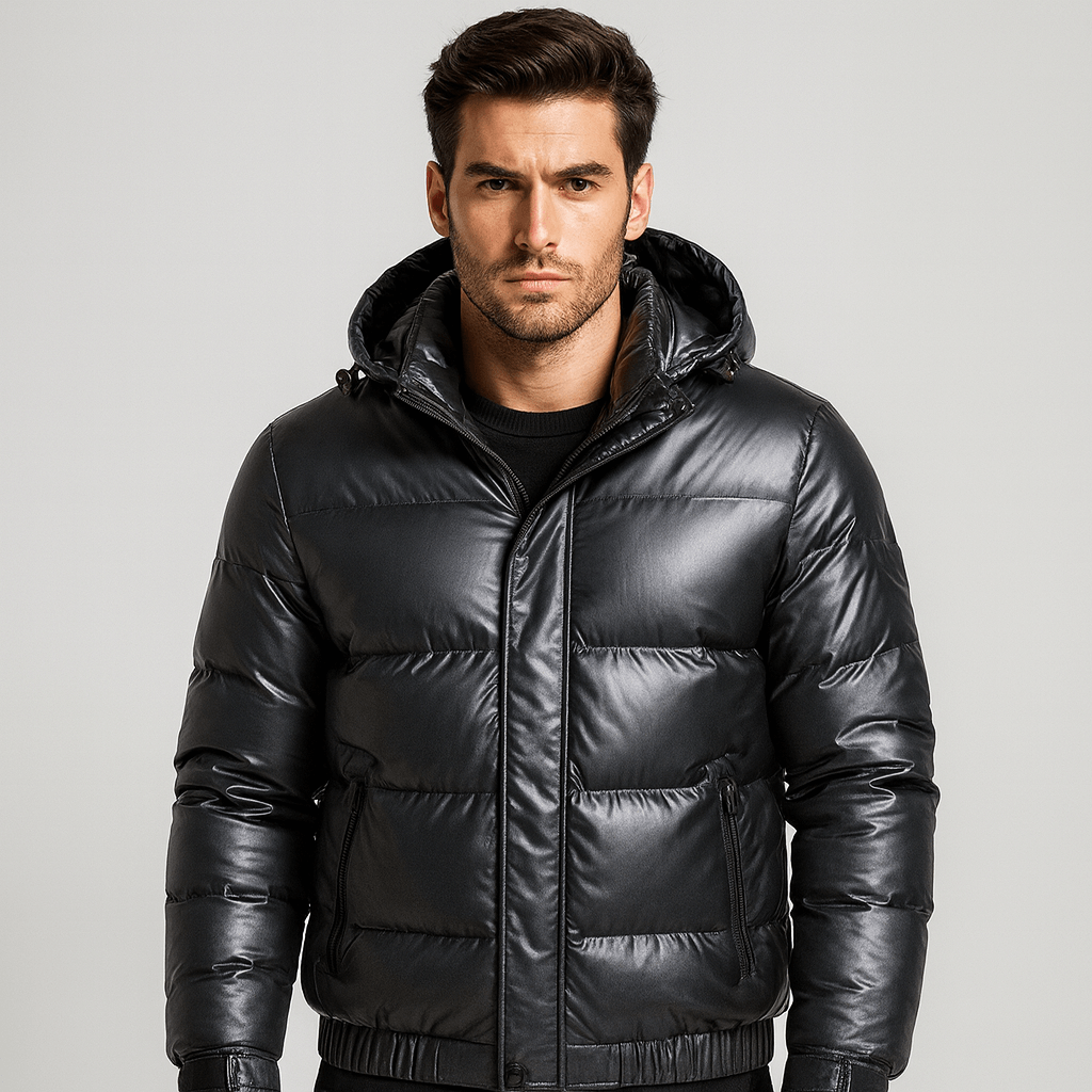 Stoneburry | Modern down jacket with removable hood