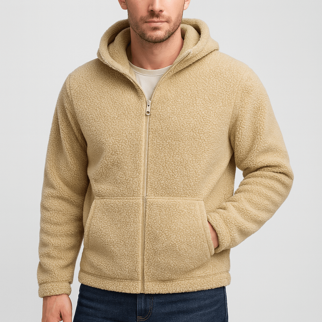 Stoneburry | Soft fabric hooded jacket