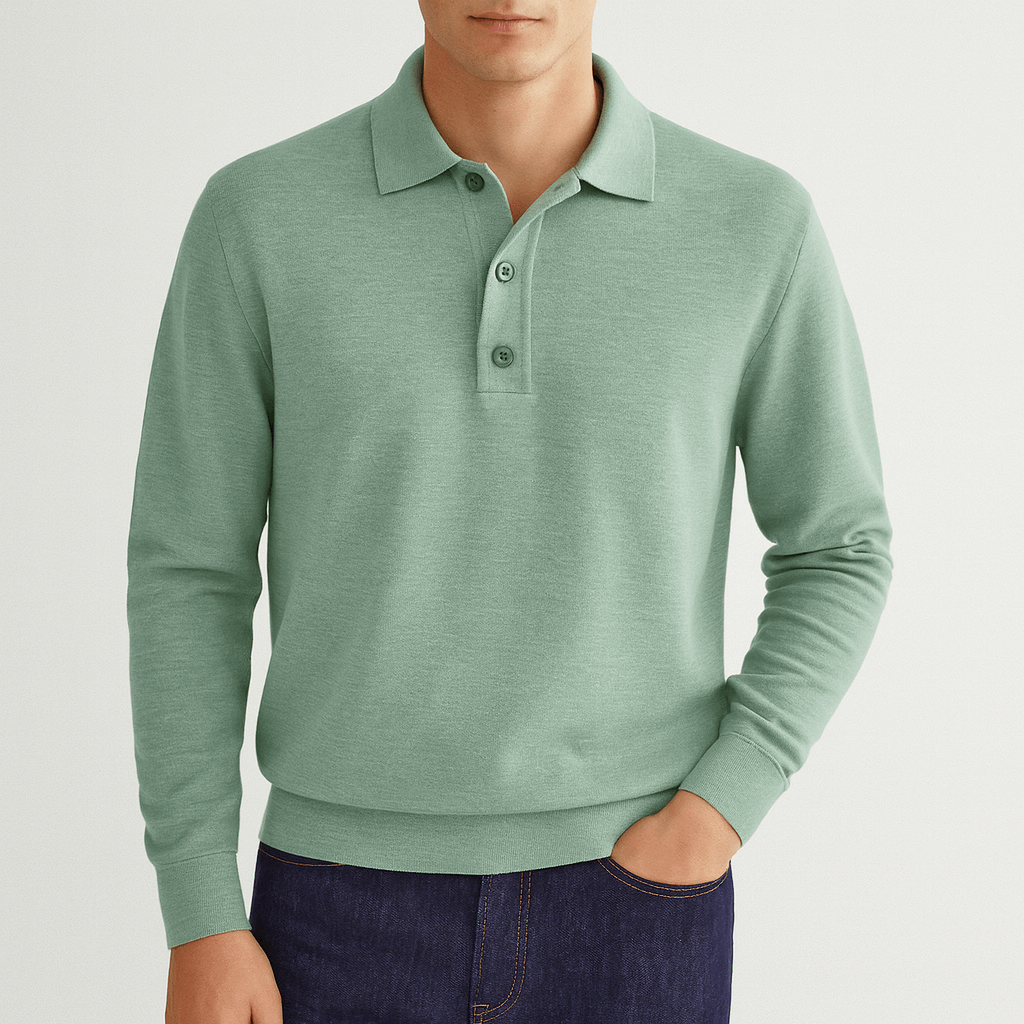 Stoneburry | Ribbed polo-style sweater