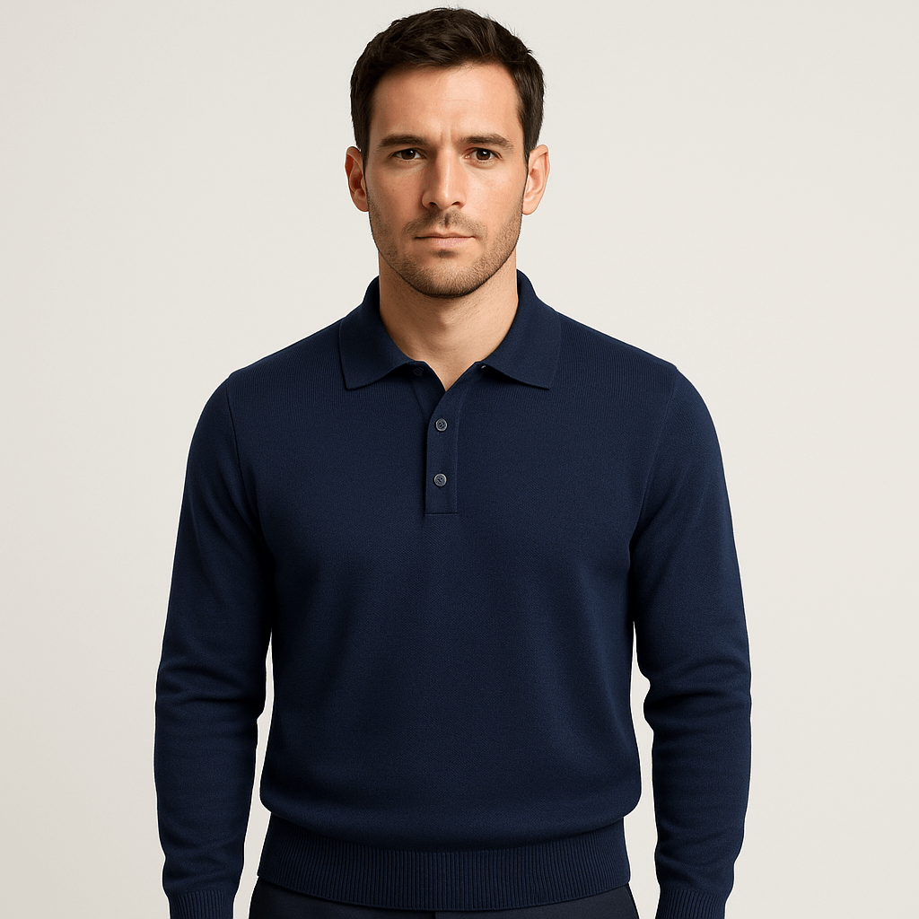 Stoneburry | Ribbed polo-style sweater