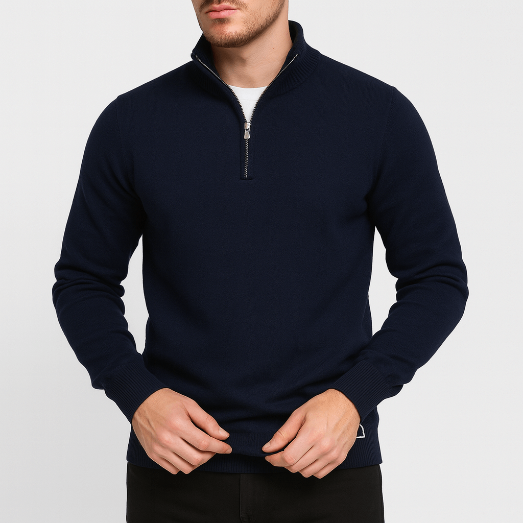 Stoneburry | Ribbed quarter-zip sweater