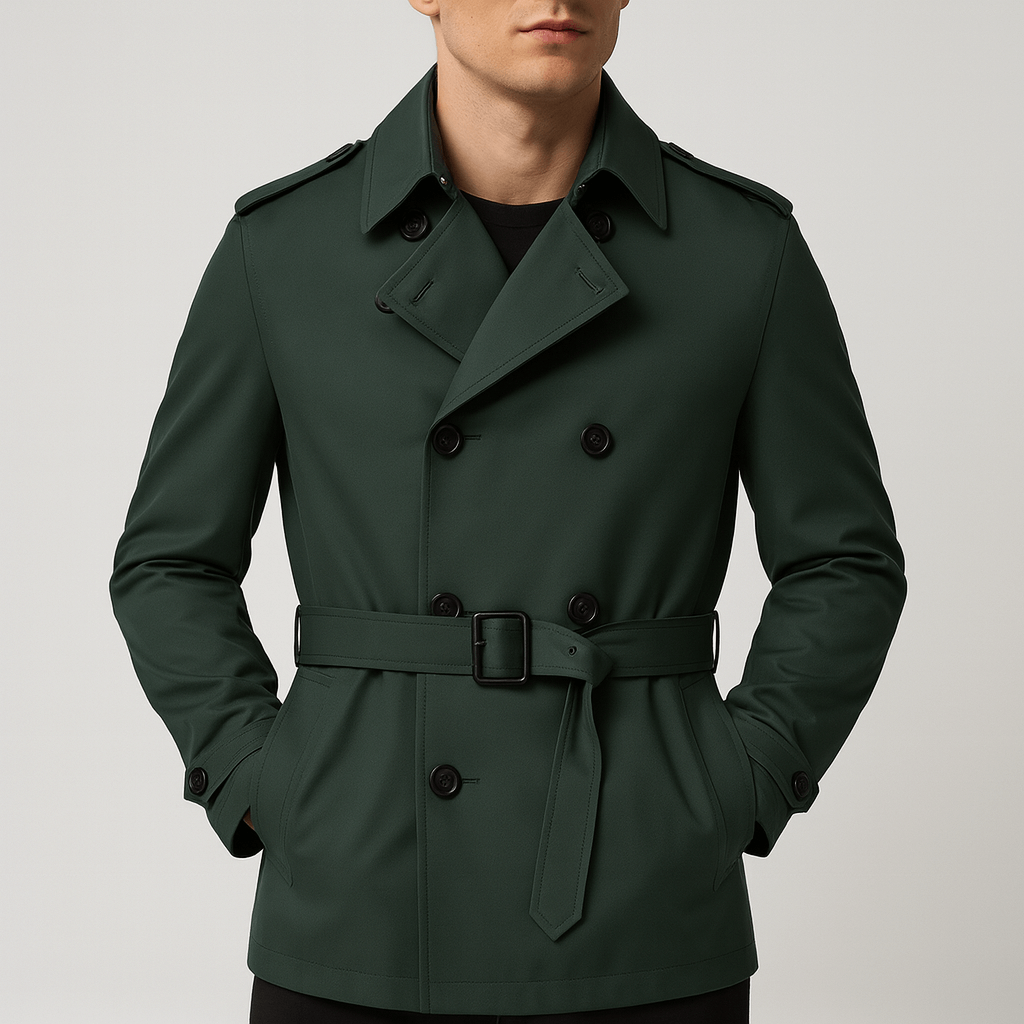 Stoneburry | Tailored fit double-breasted trench coat