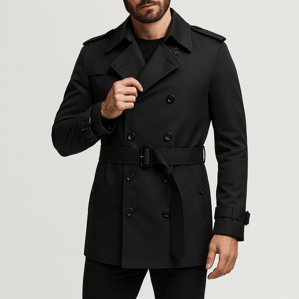 Stoneburry | Tailored fit double-breasted trench coat