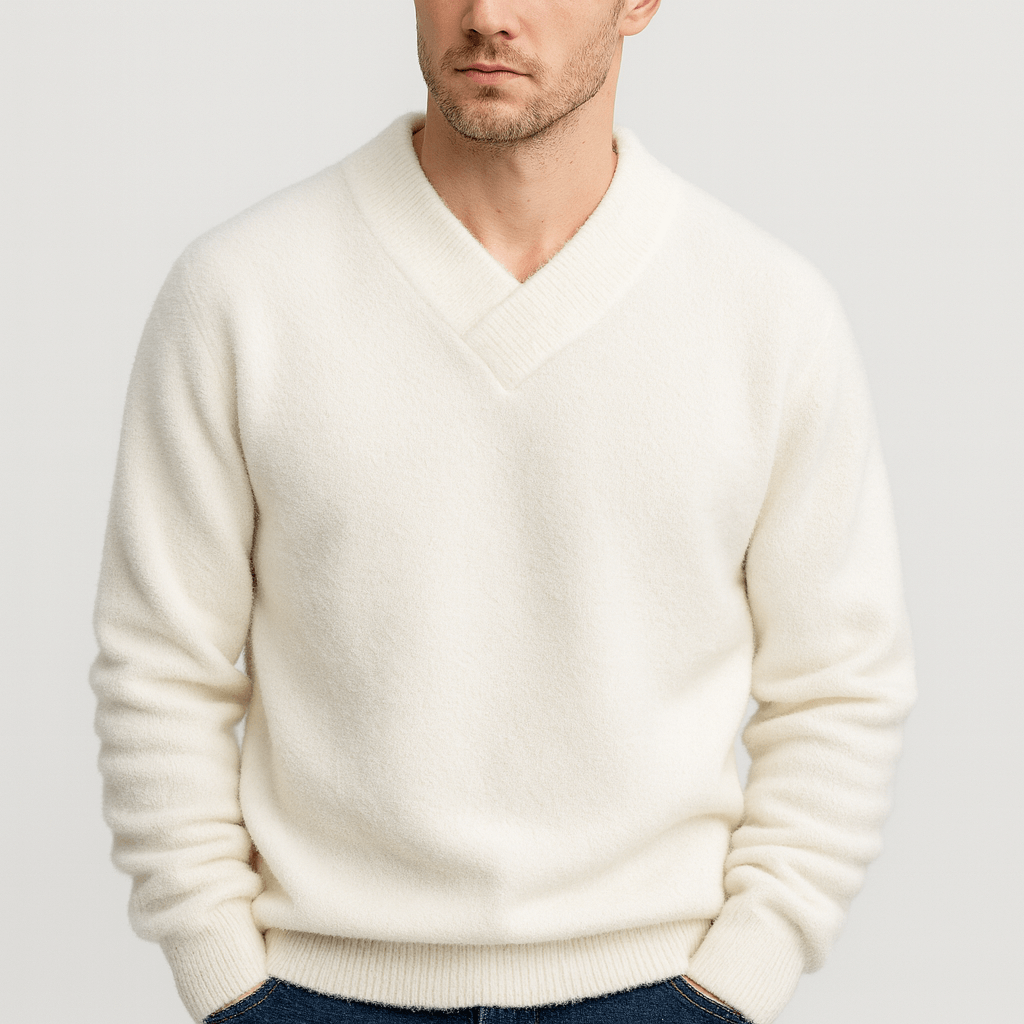 Stoneburry | Casual sweater with cozy V-neck