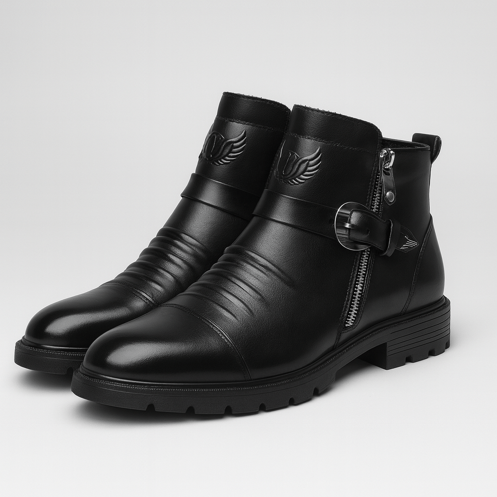 Stoneburry | Slip-on PU leather boots