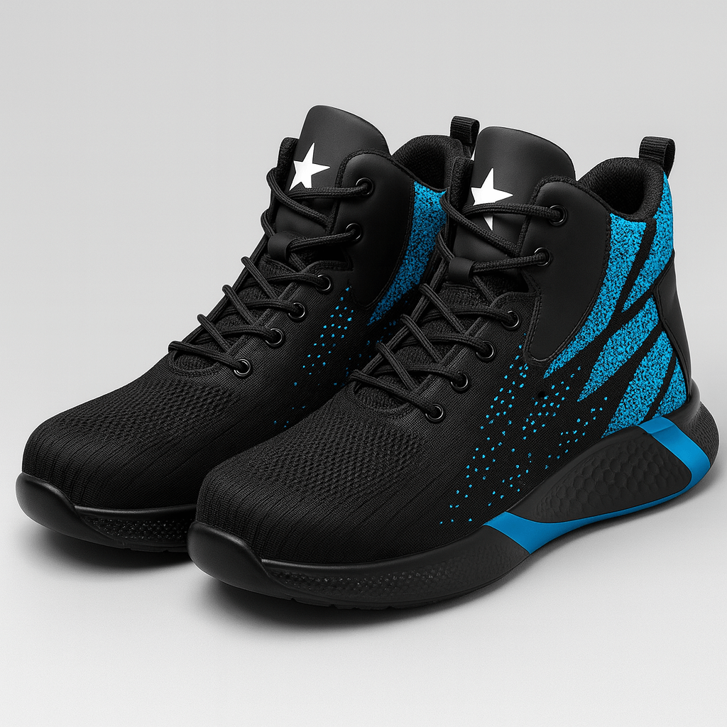 Stoneburry | Steel toe safety shoes with shock-absorbing sole