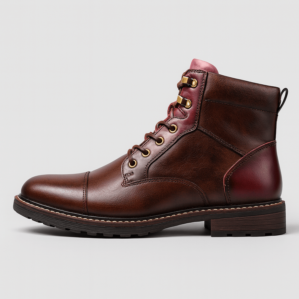 Stoneburry | Smooth leather black ankle boots