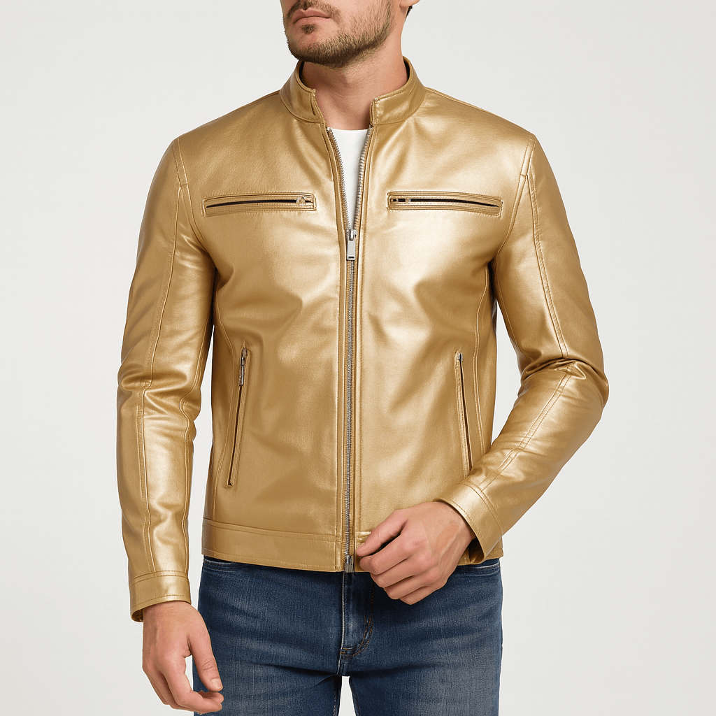 Stoneburry | Leather Zip Jacket
