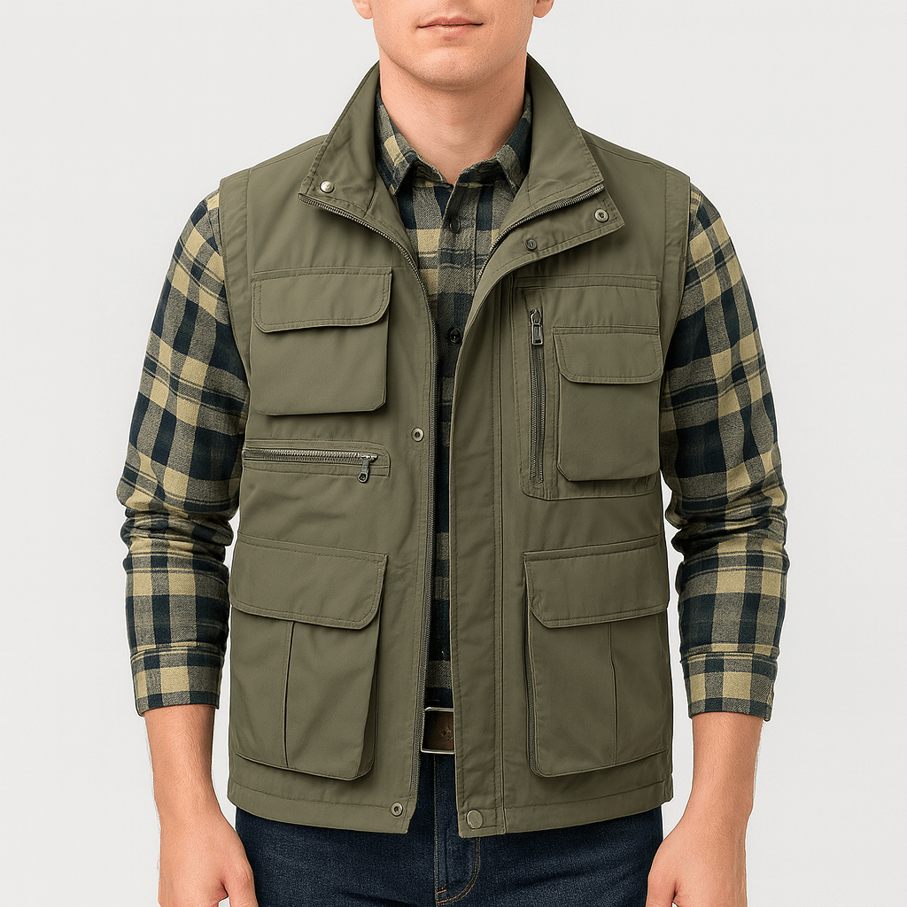 Stoneburry | Utility pocket cargo bodywarmer vest