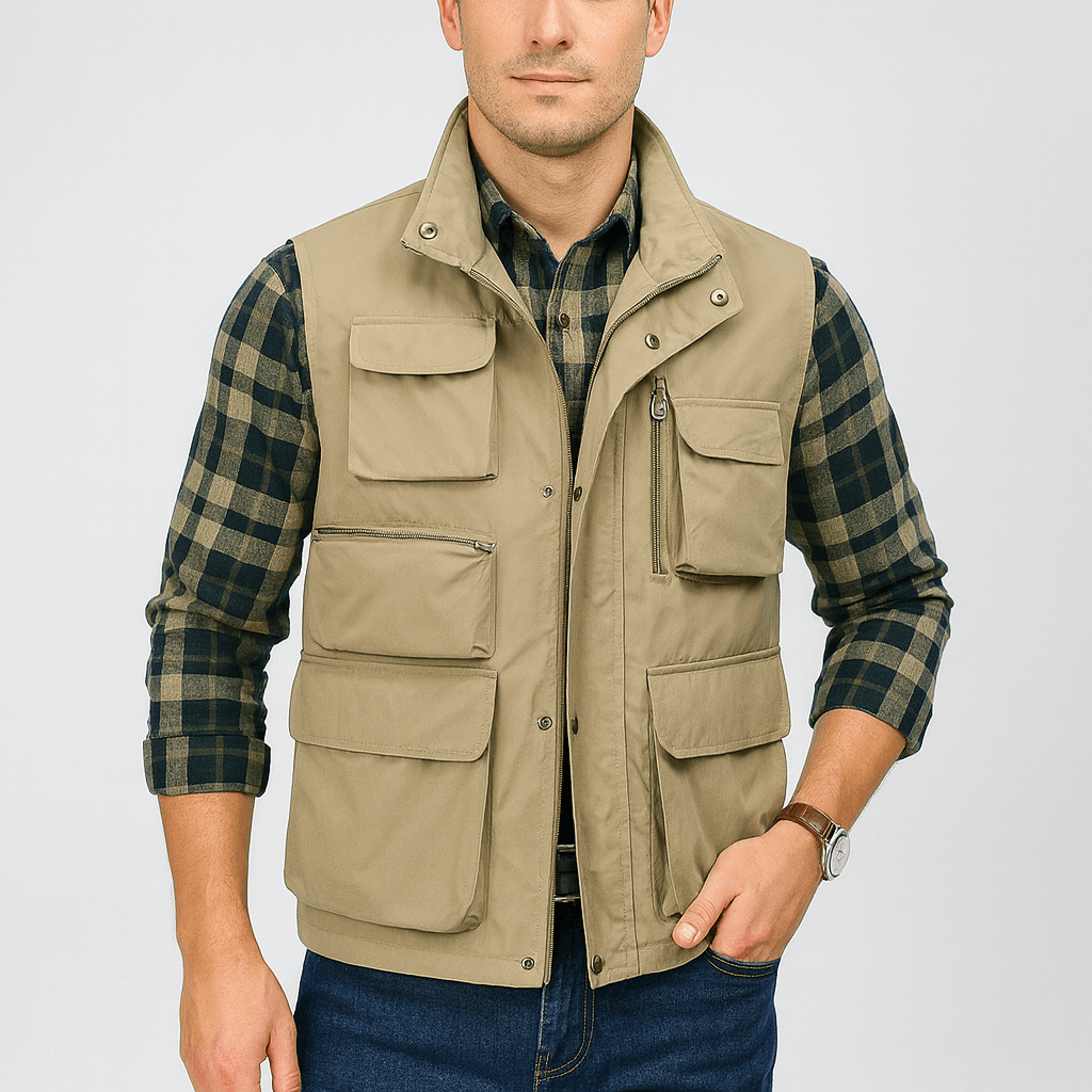 Stoneburry | Utility pocket cargo bodywarmer vest