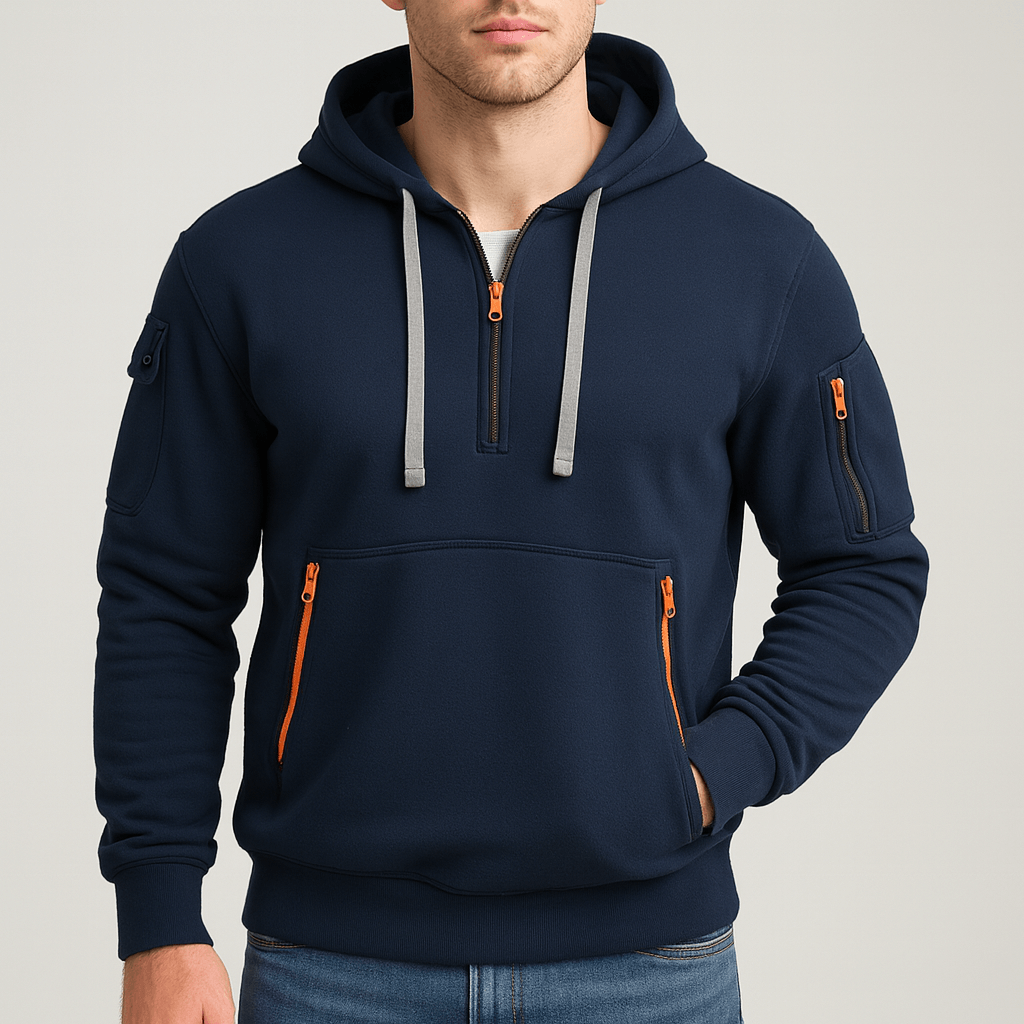 Stoneburry | Half-zip urban utility hoodie