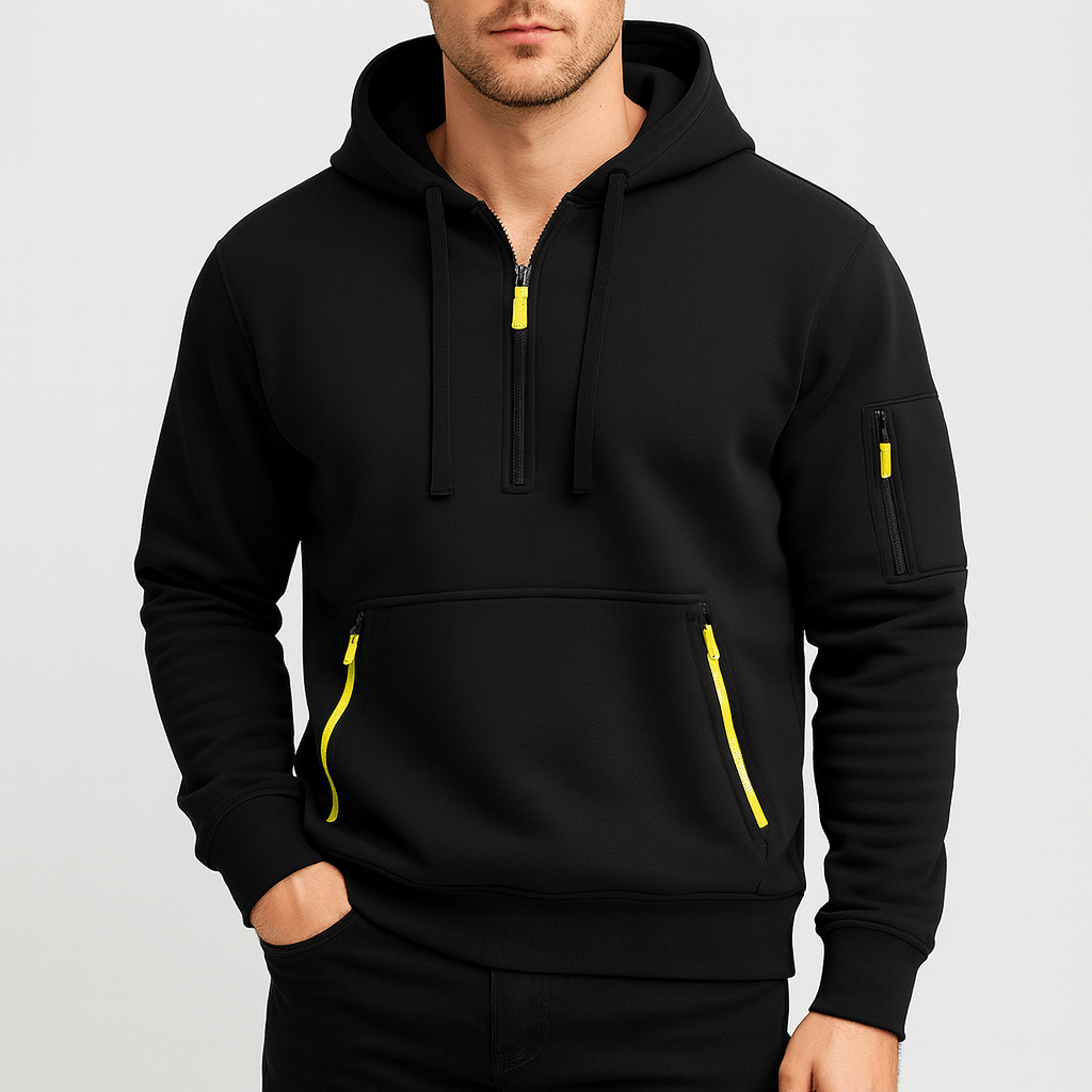 Stoneburry | Half-zip urban utility hoodie